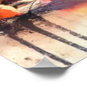 Santa fe Canyon Road Watercolor Poster (Ecke)