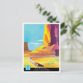 Santa Fe Chief Way Vintage Postkarte (Stehend Vorderseite)