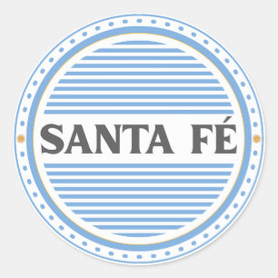 Santa Fe City Pride Emblem – Argentinische Identit Runder Aufkleber