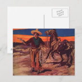 Santa Fe Cowboy Postkarte (Vorne/Hinten)