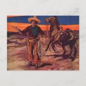 Santa Fe Cowboy Postkarte (Vorderseite)