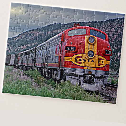 Santa Fe Diesel Lokomotive Motor Bahn Puzzle