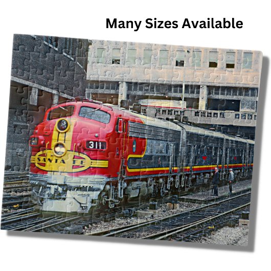Santa Fe Diesel Lokomotive Motor Bahn Puzzle
