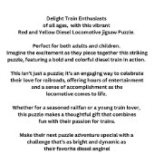 Santa Fe Diesel Lokomotive Motor Bahn Puzzle