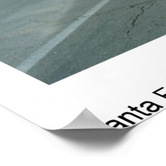 Santa Fe Fire Poster (Ecke)