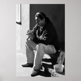 Santa Fe Flutist Poster