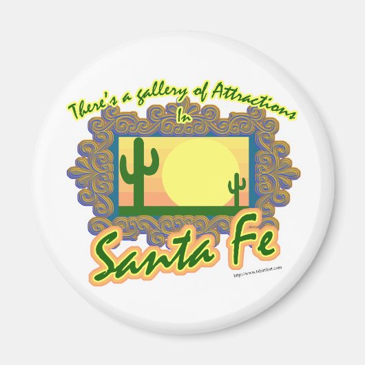 Santa Fe Galerie Cooles Reisen Magnet (Vorne)
