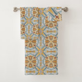 Santa Fe Geometric Tile Pattern Badhandtuch Set (Insitu)