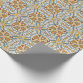 Santa Fe Geometric Tile Pattern Geschenkpapier (Ecke)