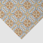 Santa Fe Geometric Tile Pattern Seidenpapier (Ausschnitt)