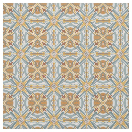 Santa Fe Geometric Tile Pattern Stoff (Muster)
