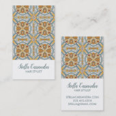 Santa Fe Geometric Tile Pattern Visitenkarte (Vorne/Hinten)