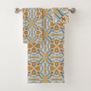 Santa Fe Geometrie Badhandtuch Set