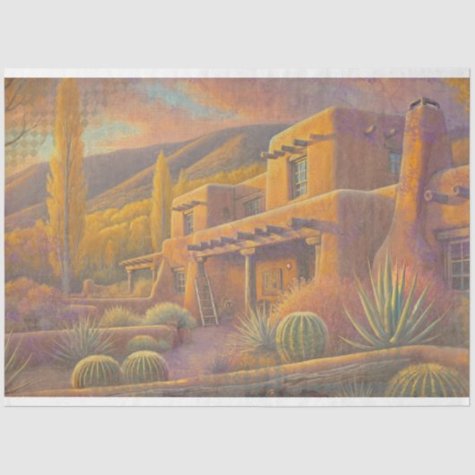 Santa Fe Gold Seidenpapier (Vorderseite)