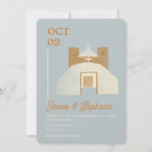 Santa Fe Hochzeitseinladungen Einladung (Vorderseite)