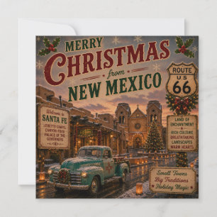 Santa Fe Holiday-Grüße Route 66
