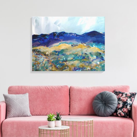 Santa Fe in August Leinwanddruck (Insitu (Wohnzimmer))