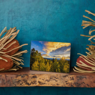 Santa Fe National Forest bei Sonnenuntergang im He Fotoplatte