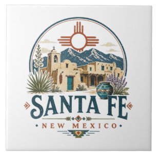 Santa Fe New Mexico Adobe-Architektur Südwesten Fliese