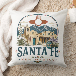 Santa Fe New Mexico Adobe-Architektur Südwesten Kissen