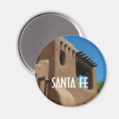 Santa Fe New Mexico Adobe Gebäude Foto Magnet (Vorderseite/Rückseite)