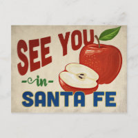 Santa Fe New Mexico Apple - Vintage Travel