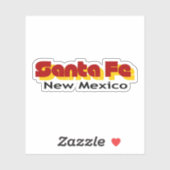 Santa Fe New Mexico Aufkleber (Blatt)