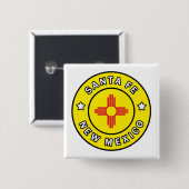 Santa Fe New Mexico Button (Vorne & Hinten)