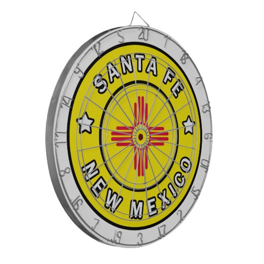 Santa Fe New Mexico Dartscheibe (Vorderseite Links)