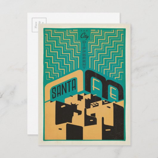 Santa Fe, New Mexico | Der Stadtunterschied Postkarte (Vorne/Hinten)