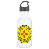 Santa Fe New Mexico Edelstahlflasche (Vorderseite)