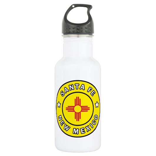 Santa Fe New Mexico Edelstahlflasche (Vorderseite)