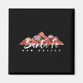 Santa Fe New Mexico Family Travel Hiking Camping S Magnet (Vorne)