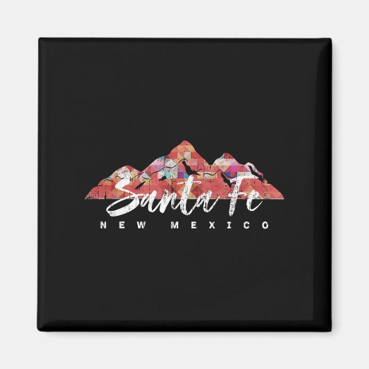 Santa Fe New Mexico Family Travel Hiking Camping S Magnet (Vorne)