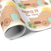 Santa Fe New Mexico Geschenkpapier (Rolleneckpunkt)