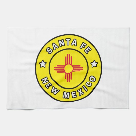 Santa Fe New Mexico Geschirrtuch (Horizontal)