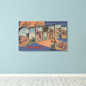 Santa Fe, New Mexico - Großbuchstaben Szenen 2 Leinwanddruck (Insitu (Holzboden))