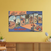 Santa Fe, New Mexico - Großbuchstaben Szenen 2 Leinwanddruck (Insitu (Wohnzimmer))
