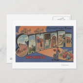Santa Fe, New Mexico - Großbuchstaben - Szenen Postkarte (Vorne/Hinten)