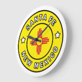 Santa Fe New Mexico Große Wanduhr (Winkel)