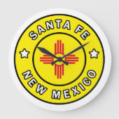 Santa Fe New Mexico Große Wanduhr (Vorderseite)