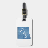 Santa Fe New Mexico Holzkörner Gepäckanhänger (Vorderseite vertikal)