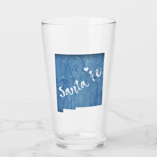 Santa Fe New Mexico Holzkörner Glas (Vorderseite)