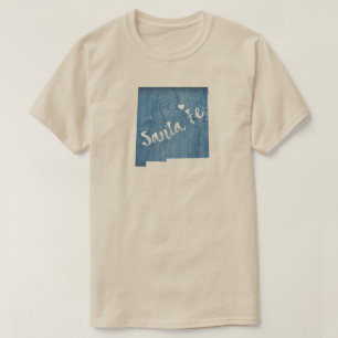 Santa Fe New Mexico Holzkörner T-Shirt