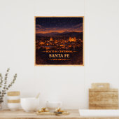 Santa Fe New Mexico Jahrhundertfeier Poster (Küche)