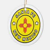 Santa Fe New Mexico Keramik Ornament (Links)