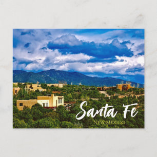 Santa Fe New Mexico Landschaftlich Postcard Postkarte