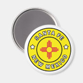 Santa Fe New Mexico Magnet (Vorderseite/Rückseite)