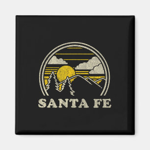 Santa Fe New Mexico Nm T-Shirt Vintage Wandern Ber Magnet