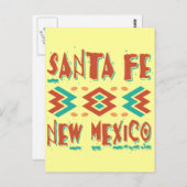 SANTA FE, NEW MEXICO POSTKARTE (Vorne/Hinten)